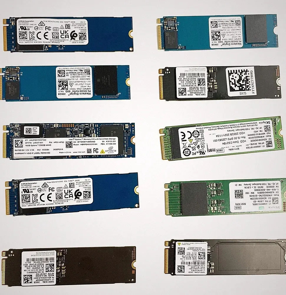 2280 256GB 256 GB M.2 NVME SSD Solid State Drive Samsung Kingston Westen Digital