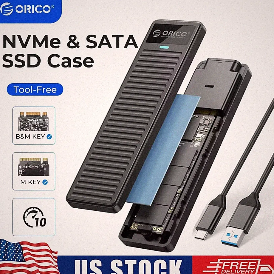 m.2 ssd pcie nvme gen 4 external hard drive enclosure