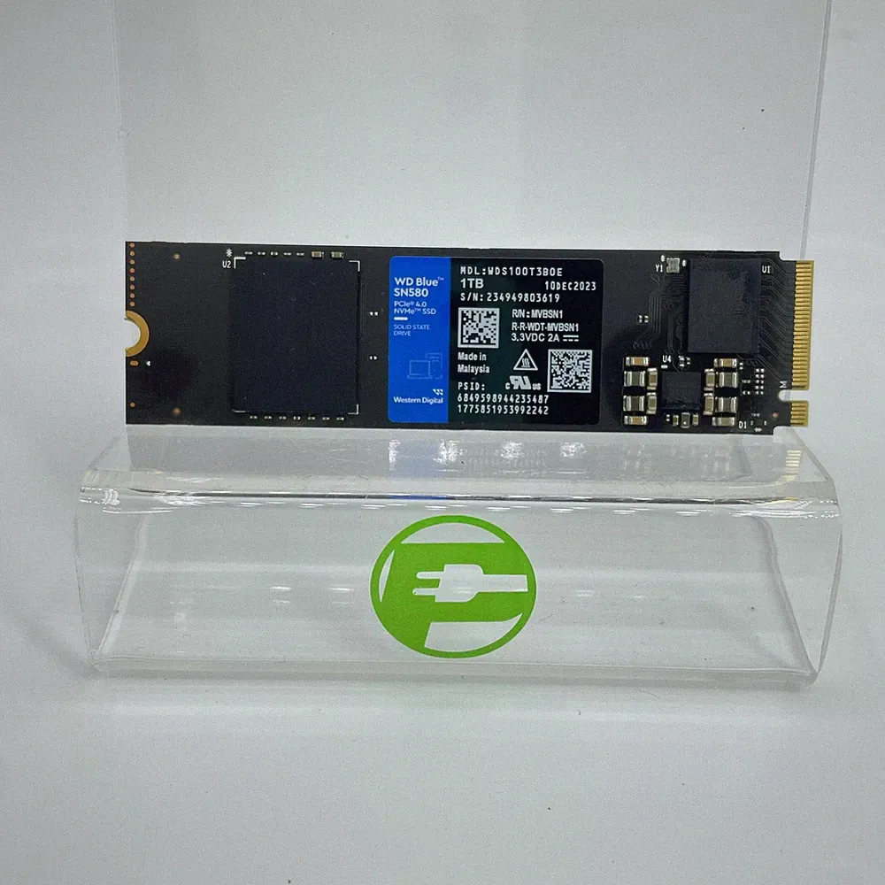 Western Digital WD 2280mm Blue SN580 1TB M.2 NVMe Gen 4.0 x 4 SSD WDS100T3B0E