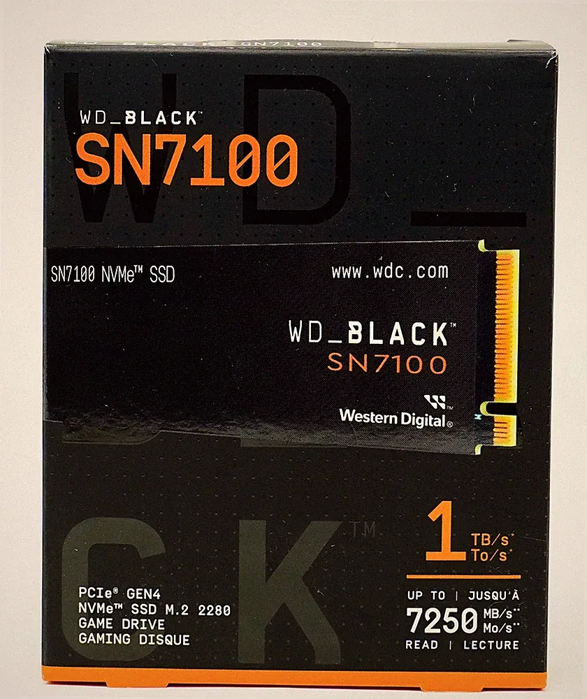 Western Digital WD Black SN7100 1TB 2280 M.2 NVMe PCIe4.0x4 SSD - WDS100T4X0E